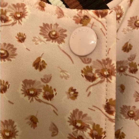 Coach revisable bomber jacket burgundy/ pink 
Size xs - Picture 3 of 10